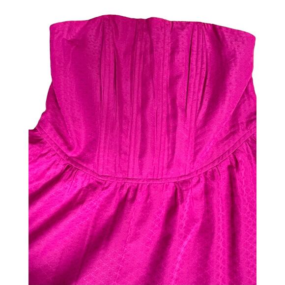 Band of the Free Bustier Strapless Magenta Mini Dress -Size L- NWT - Picture 3 of 7
